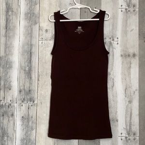 Faded Glory | Women's Brown Rib Tank Top Shirt